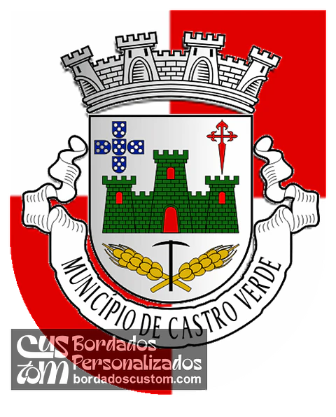Emblema Bordado Município de Castro Verde (Beja)