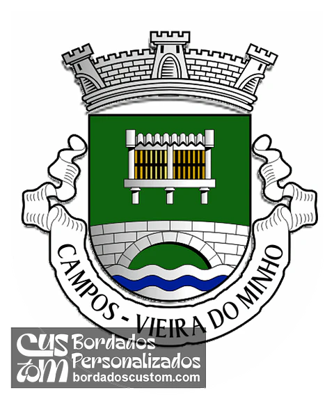 Emblema Bordado Antiga Freguesia de Campos (Vieira do Minho, Braga)