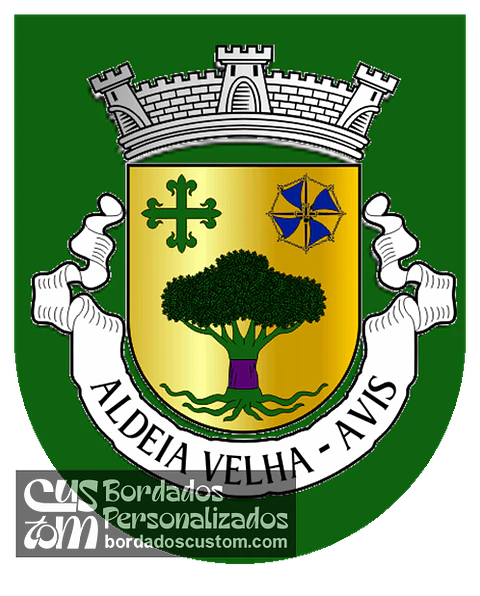 Emblema Bordado Freguesia de Aldeia Velha (Avis, Portalegre)