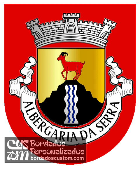 Emblema Bordado Antiga Freguesia de Albergaria da Serra (Arouca, Aveiro)
