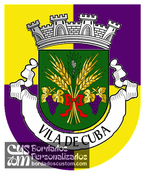 Emblema Bordado Município de Cuba (Beja)