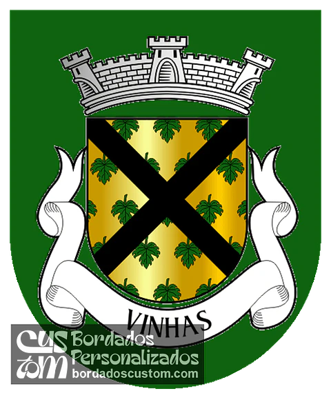 Emblema Bordado Freguesia de Vinhas (Macedo de Cavaleiros, Bragança)