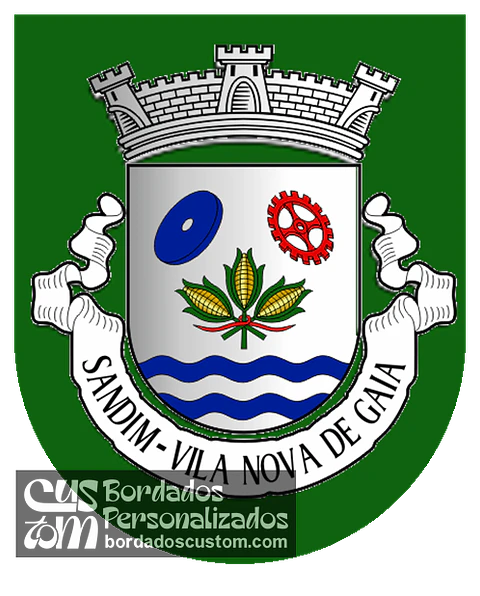 Emblema Bordado Antiga Freguesia de Sandim (Vila Nova de Gaia, Porto)