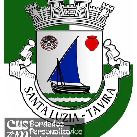 Emblema Bordado Freguesia de Santa Luzia (Tavira, Faro) 1