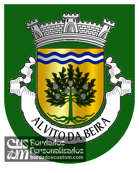 Emblema Bordado Antiga Freguesia de Alvito da Beira (Proença-a-Nova, Castelo Branco)
