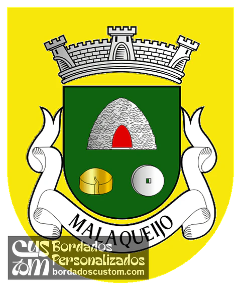 Emblema Bordado Antiga Freguesia de Malaqueijo (Rio Maior, Santarém)