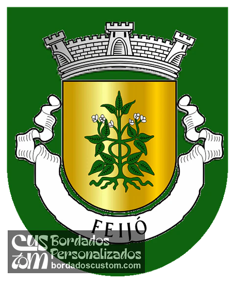 Emblema Bordado Antiga Freguesia de Feijó (Almada, Setúbal)