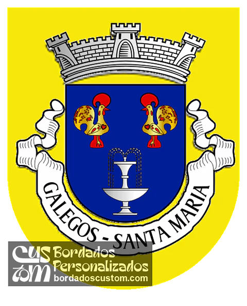 Emblema Bordado Freguesia de Galegos (Santa Maria) (Barcelos, Braga)