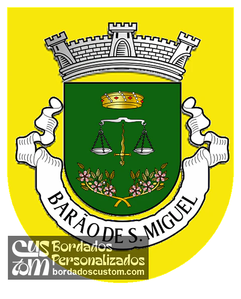 Emblema Bordado Freguesia de Barão de São Miguel (Vila do Bispo, Faro)
