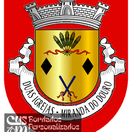 Emblema Bordado Freguesia de Duas Igrejas (Miranda do Douro, Bragança) 1