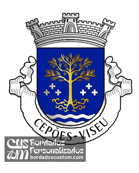 Emblema Bordado Antiga Freguesia de Cepões (Viseu, Viseu)
