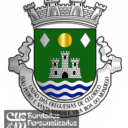 Emblema Bordado Freguesia de Celorico (São Pedro e Santa Maria) e Vila Boa do Mondego (Celorico da Beira, Guarda) 1