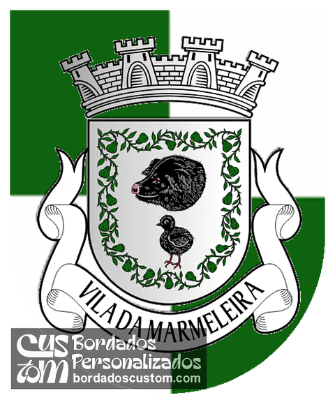 Emblema Bordado Antiga Freguesia de Marmeleira (Rio Maior, Santarém)
