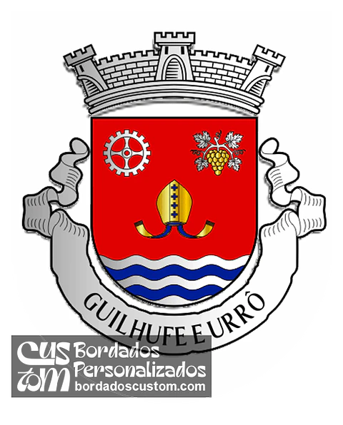 Emblema Bordado Freguesia de Guilhufe e Urrô (Penafiel, Porto)