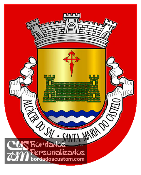 Emblema Bordado Antiga Freguesia de Alcácer do Sal (Santa Maria do Castelo) (Alcácer do Sal, Setúbal)