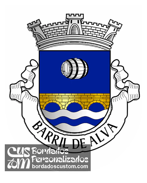 Emblema Bordado Antiga Freguesia de Barril de Alva (Arganil, Coimbra)