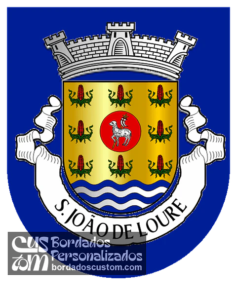 Emblema Bordado Antiga Freguesia de São João de Loure (Albergaria-a-Velha, Aveiro)