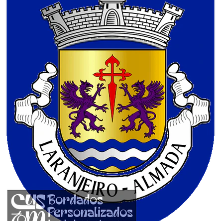 Emblema Bordado Antiga Freguesia de Laranjeiro (Almada, Setúbal) 1