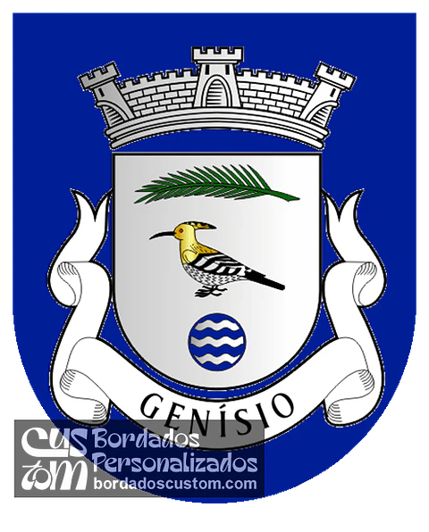 Emblema Bordado Freguesia de Genísio (Miranda do Douro, Bragança)