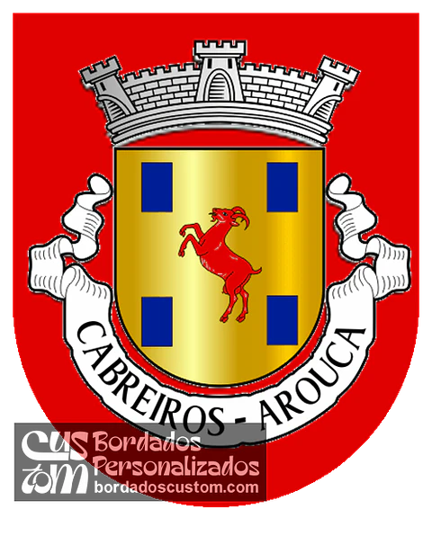 Emblema Bordado Antiga Freguesia de Cabreiros (Arouca, Aveiro)