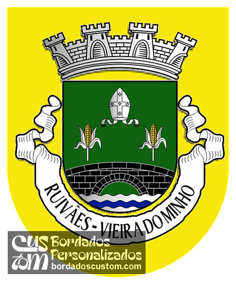 Emblema Bordado Antiga Freguesia de Ruivães (Vieira do Minho, Braga)