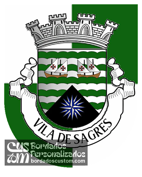 Emblema Bordado Freguesia de Sagres (Vila do Bispo, Faro)