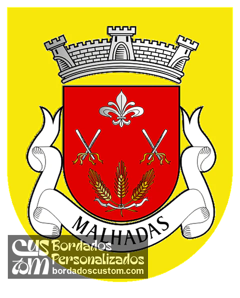 Emblema Bordado Freguesia de Malhadas (Miranda do Douro, Bragança)
