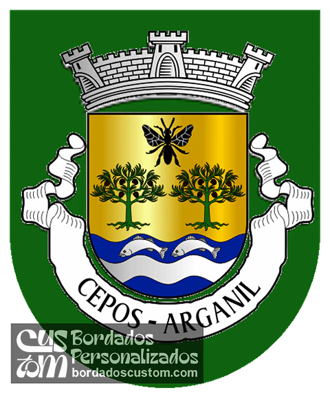 Emblema Bordado Antiga Freguesia de Cepos (Arganil, Coimbra)
