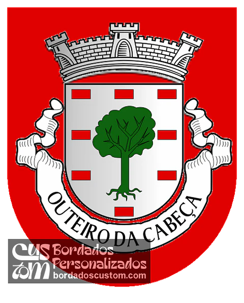 Emblema Bordado Antiga Freguesia de Outeiro da Cabeça (Torres Vedras, Lisboa)