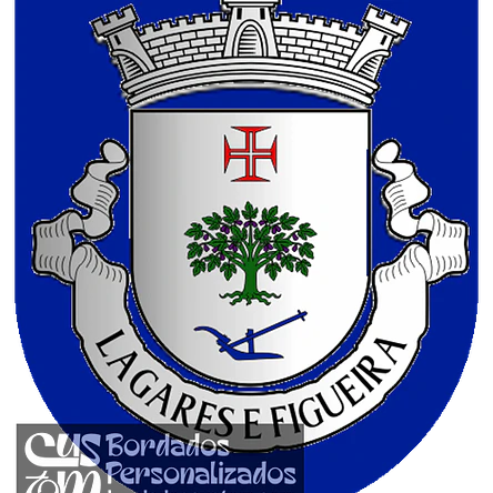 Emblema Bordado Freguesia de Lagares e Figueira (Penafiel, Porto) 1