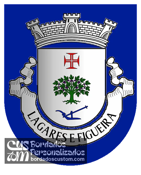 Emblema Bordado Freguesia de Lagares e Figueira (Penafiel, Porto)