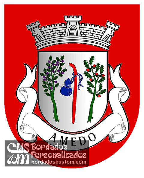 Emblema Bordado Antiga Freguesia de Amedo (Carrazeda de Anciães, Bragança)