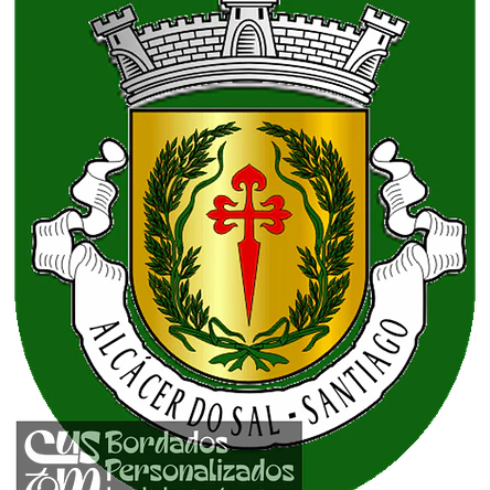 Emblema Bordado Antiga Freguesia de Alcácer do Sal (Santiago) (Alcácer do Sal, Setúbal) 1