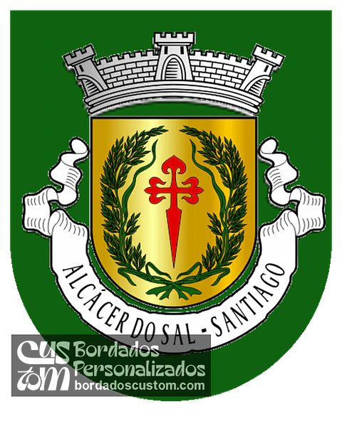 Emblema Bordado Antiga Freguesia de Alcácer do Sal (Santiago) (Alcácer do Sal, Setúbal)