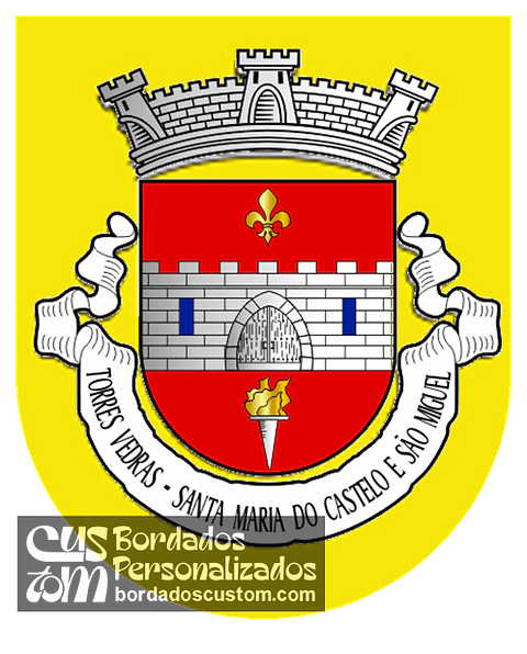 Emblema Bordado Antiga Freguesia de Torres Vedras (Santa Maria do Castelo e São Miguel) (Torres Vedras, Lisboa)