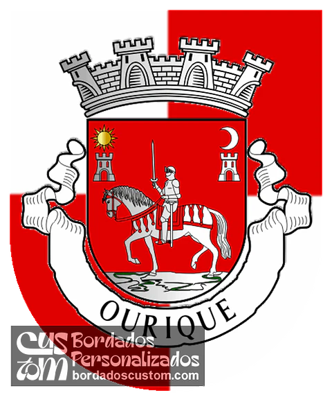 Emblema Bordado Município de Ourique (Beja)