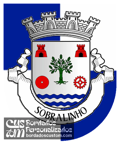 Emblema Bordado Antiga Freguesia de Sobralinho (Vila Franca de Xira, Lisboa)