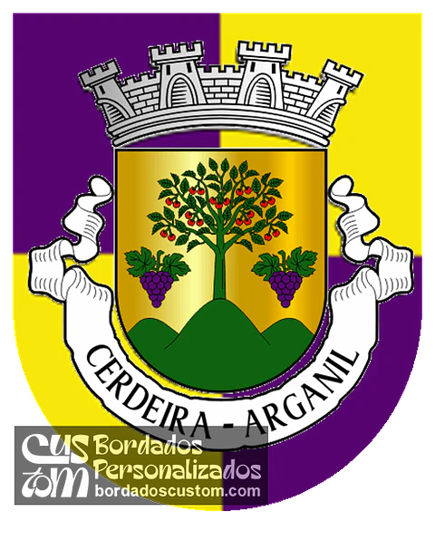 Emblema Bordado Antiga Freguesia de Cerdeira (Arganil, Coimbra)