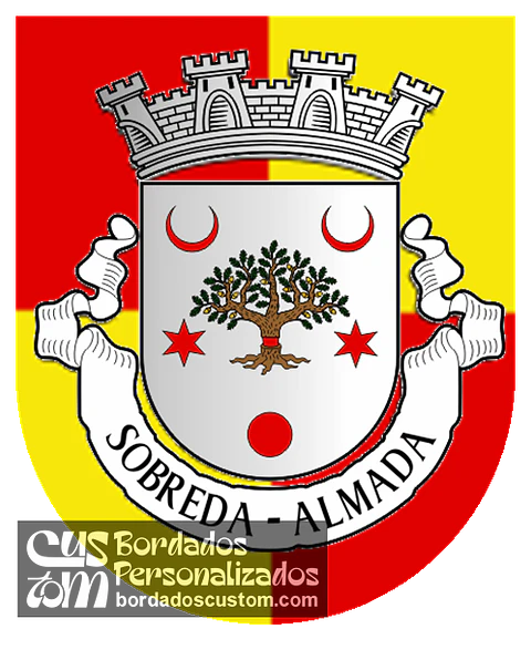 Emblema Bordado Antiga Freguesia de Sobreda (Almada, Setúbal)