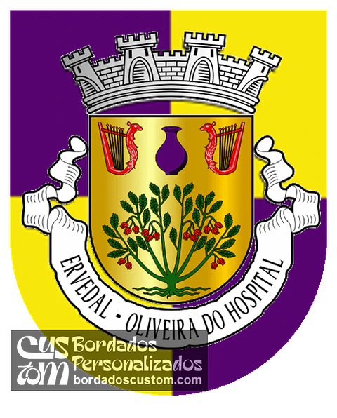 Emblema Bordado Antiga Freguesia de Ervedal (Oliveira do Hospital, Coimbra)