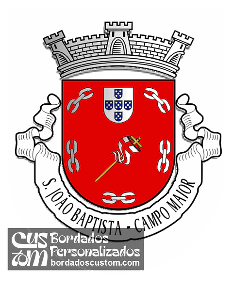 Emblema Bordado Freguesia de São João Baptista (Campo Maior, Portalegre)