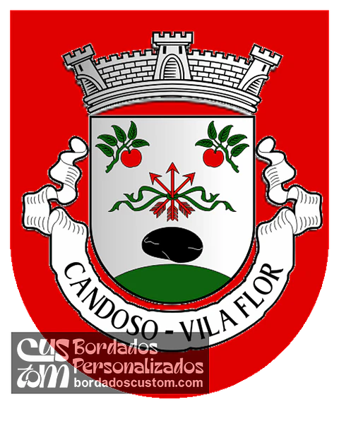 Emblema Bordado Antiga Freguesia de Candoso (Vila Flor, Bragança)