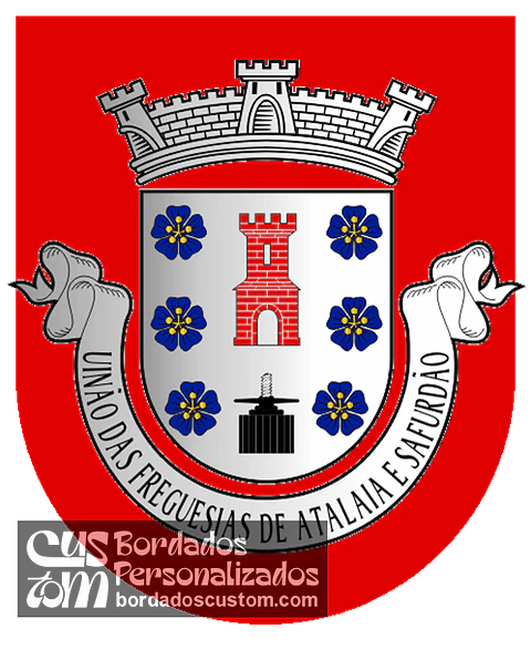 Emblema Bordado Freguesia de Atalaia e Safurdão (Pinhel, Guarda)