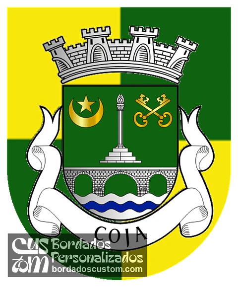 Emblema Bordado Antiga Freguesia de Coja (Arganil, Coimbra)