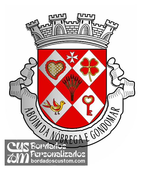 Emblema Bordado Freguesia de Aboim da Nóbrega e Gondomar (Vila Verde, Braga)