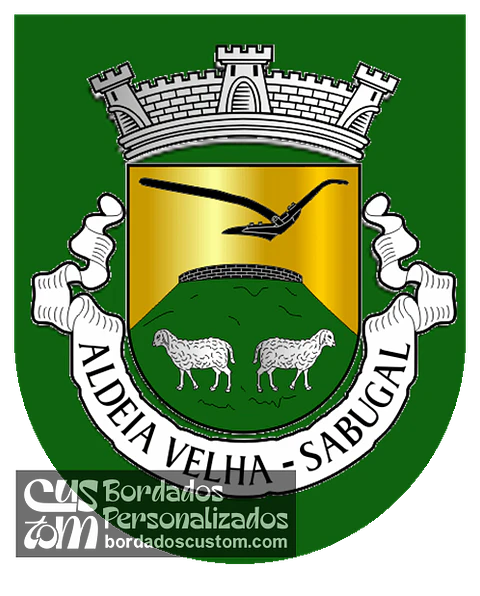 Emblema Bordado Freguesia de Aldeia Velha (Sabugal, Guarda)