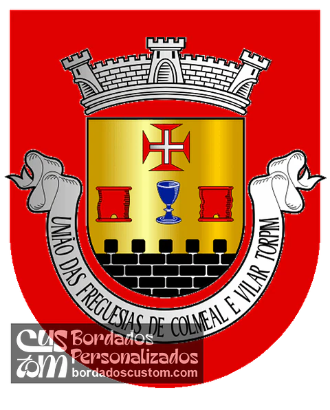 Emblema Bordado Freguesia de Colmeal e Vilar Torpim (Figueira de Castelo Rodrigo, Guarda)