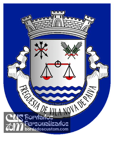 Emblema Bordado Antiga Freguesia de Vila Nova de Paiva (Vila Nova de Paiva, Viseu)