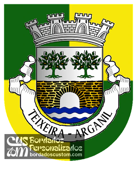 Emblema Bordado Antiga Freguesia de Teixeira (Arganil, Coimbra)