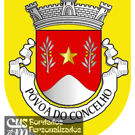 Emblema Bordado Freguesia de Póvoa do Concelho (Trancoso, Guarda) 1